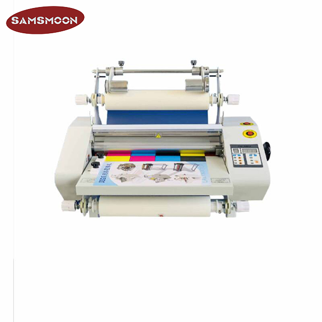 SRL-480S Electirc Single And Double Side Roll Laminating Machine Hot And Cold Laminating Machine Anti-curl 480mm Roll Laminating Machine